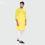 হলুদের প্রিন্ট পাঞ্জাবী